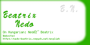 beatrix nedo business card